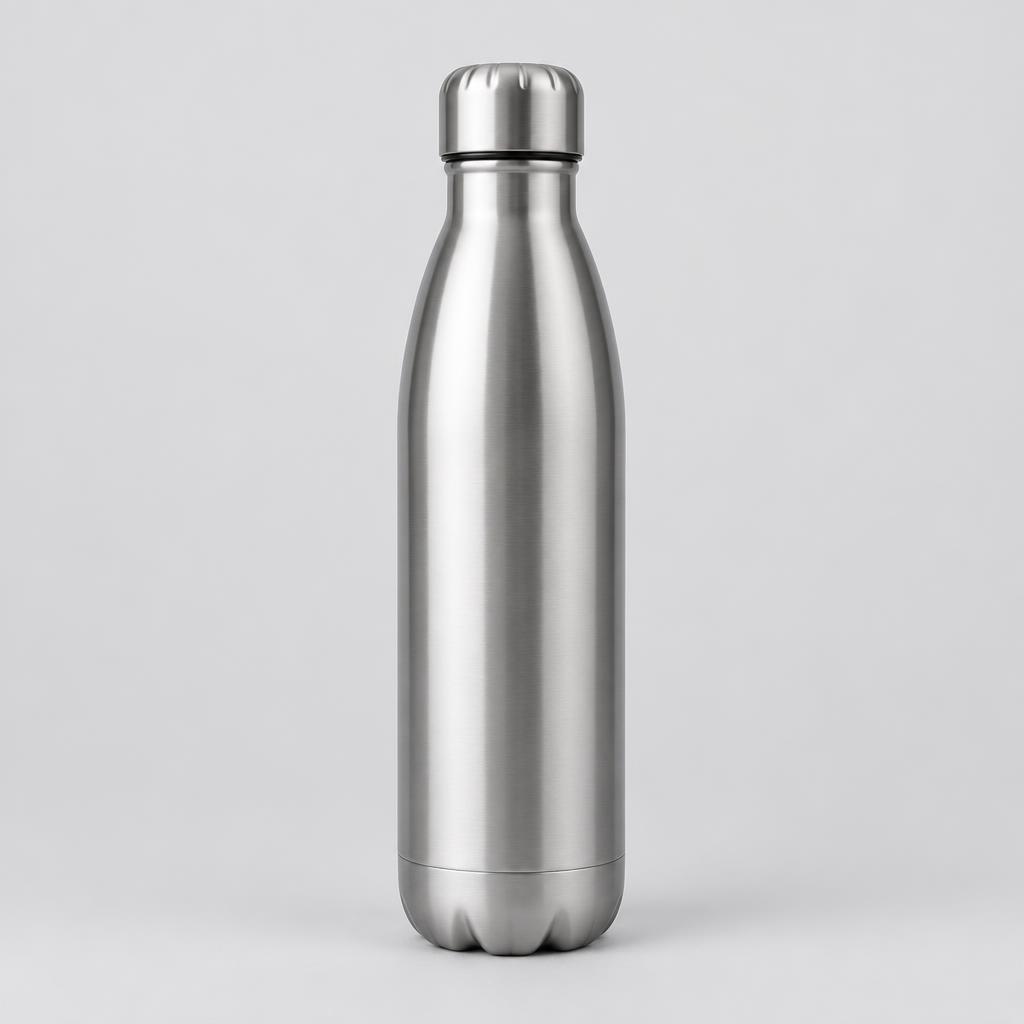Silver Insulated Water Bottle